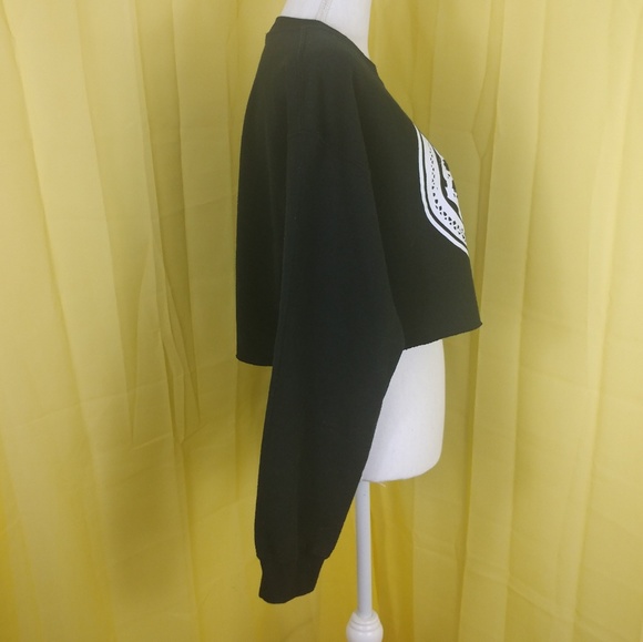 Civil Regime Graphic Print Cropped Sweatshirt M - Picture 5 of 8